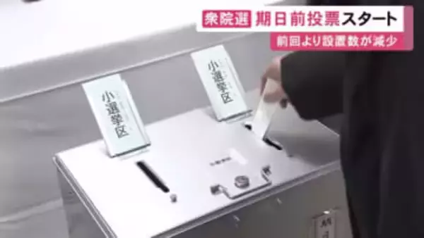 急な選挙で前回より40カ所少なく…衆院選の期日前投票始まる 東海3県では投票所が計429カ所に順次設けられる予定