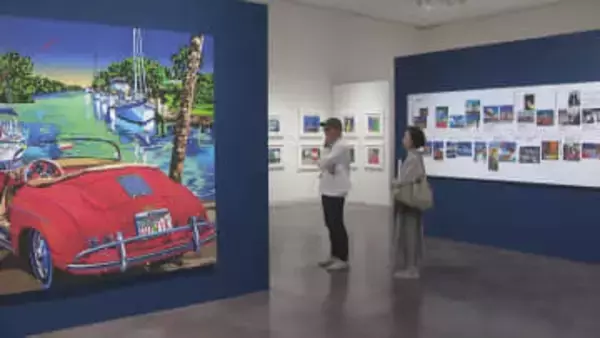 山下達郎さんのレコードジャケットにも…イラストレーター・鈴木英人さんの作品展 未公開を含む原画など約300点