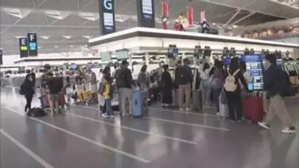出国のピークは4/29…中部空港は早くも海外へ向かう人たちで混雑 今年のGWは台湾など選ぶ人が多く