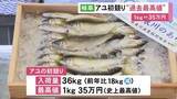 「長良川のアユ漁が解禁 初競りで1キロ35万円の過去最高値で競り落とされる 入荷量は36キロと去年より少なく」の画像1