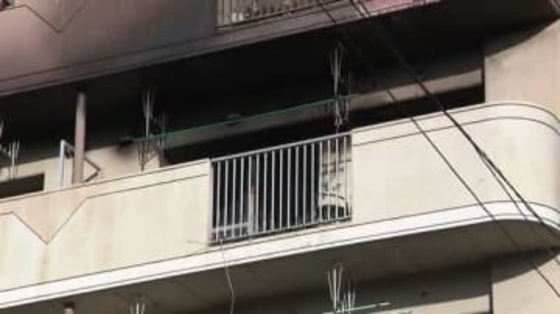 県営住宅の5階にある一室が燃える火事 住人の85歳男性が死亡 同居中の息子は外出していて無事 愛知県蒲郡市