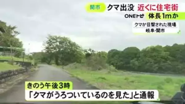 周辺には住宅街や観光ホテル…岐阜県関市の長良川近くで『クマ』の目撃情報 市がわなを設置するなど警戒