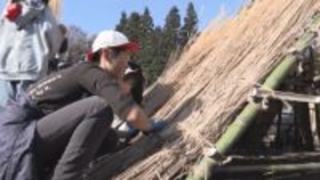 小学生が「竪穴住居づくり」に挑戦　きっかけは社会科の授業【長野・伊那市】