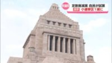 【衆議院の定数削減】自民党が試算「長野」小選挙区１減に…