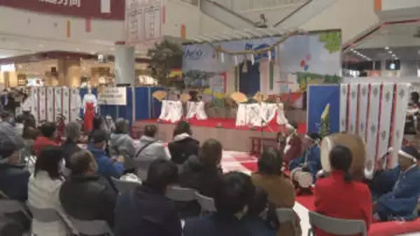 1年の平穏を願い…上田市のショッピングモールで新年を祝う祭り「元始祭」　地元で収穫されたコメが当たる抽選会も【長野】