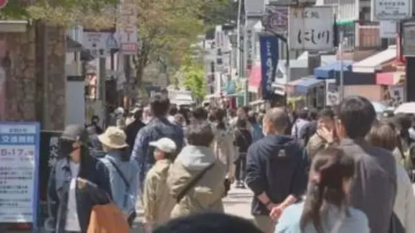 「食べ歩きにサイクリング」「気候も良くて涼しい」　観光スポット旧軽銀座通りにぎわう【長野】