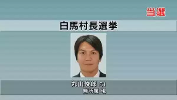 【速報】白馬村長選挙に現職・丸山俊郎さん51歳が再選　新人との一騎打ち【長野】