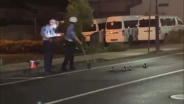 須坂市の県道で道路横断中の76歳女性が車にはねられ意識不明の重体　過失運転致傷の疑いで車運転の58歳男を現行犯逮捕　現場は長野電鉄須坂駅から東に約300メートルの場所【長野】