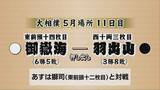 「【大相撲5月場所11日目】御嶽海は羽出山に押し出しで勝ち2連勝　6勝5敗で白星先行」の画像1