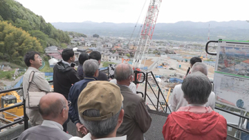 リニア中央新幹線　長野県駅の工事の状況を見渡せる展望台が完成　地元住民に公開　駅工事の完了は2031年12月予定【長野・飯田市】