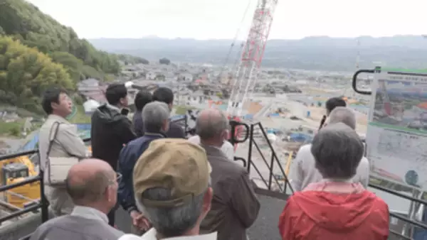 リニア中央新幹線　長野県駅の工事の状況を見渡せる展望台が完成　地元住民に公開　駅工事の完了は2031年12月予定【長野・飯田市】