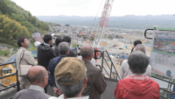 リニア中央新幹線　長野県駅の工事の状況を見渡せる展望台が完成　地元住民に公開　駅工事の完了は2031年12月予定【長野・飯田市】