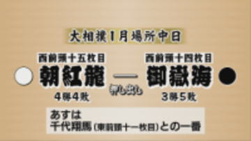 大相撲1月場所中日　御嶽海は朝紅龍に押し出しで敗れて3連敗【長野】