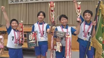 確実に安全に…自転車の運転技術競う　県内6つの小学校から8チームが出場　慎重にハンドル操作　青木村の小学校が連覇…全国大会へ【長野】