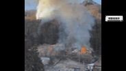 ３連休初日に温泉街近くで山林火災　たき火の火が燃え広がったか…消火活動続く【長野県上田市・２１日午後８時現在】