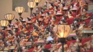 圧巻！華やかに　もうすぐ…ひな祭り　須坂市で恒例の「三十段飾り」約600体のひな人形一堂に…【長野】