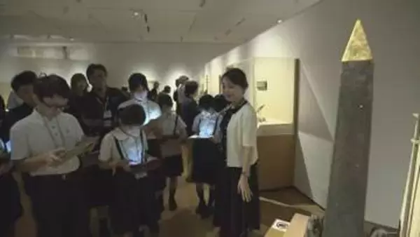 古代人と現代人の似ているところは？　長野県立美術館で開催中の特別展「古代エジプト」小学生を対象に特別授業　 3000年前の暮らしを学ぶ【長野】