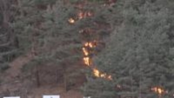 「家の裏の土手が燃えている」諏訪市四賀で山火事【長野】