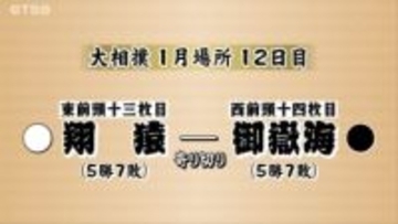 【大相撲1月場所・12日目】御嶽海は翔猿との一番　「寄り切り」で敗れ7敗目