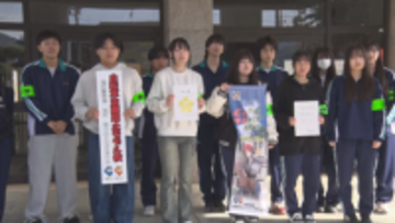 高校生が自転車の盗難防止や交通安全を呼び掛け　自転車の「青切符」運用開始から2週間余「ながらスマホ」で16人摘発うち2人高校生【長野】