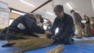 「いよいよ年越しの準備」「見栄え良く」　長野市石渡の住民がしめ縄づくり　地元の神社へ奉納予定【長野】
