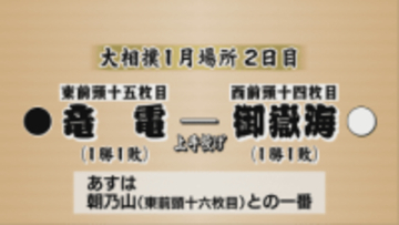 大相撲1月場所　御嶽海は竜電に勝って初白星【長野】