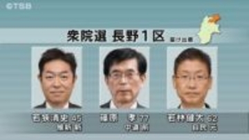【特集・信州の衆院選】長野１区…前回選と同じ顔ぶれ　三つ巴の戦い【長野】