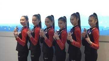 「五輪の舞台で輝ける準備を、こつこつ積み重ねていきたい」ロス五輪決定第１号のフェアリージャパン　松本国際高校３年の花村夏実選手が帰国　２年後のロス見据え【長野】