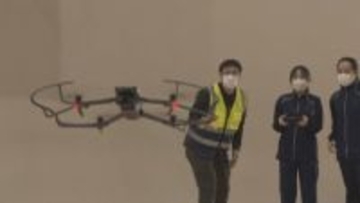 「細かい動きが難しい」中学校でドローン体験学習　操縦やルールなど学ぶ【長野・松本市】