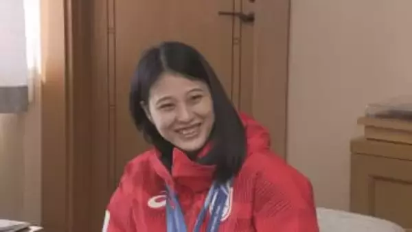 「応援ありがとうございました！」32年ぶりに村にメダル！！2つの銅メダルを首にかけスキージャンプ・丸山希選手が地元・野沢温泉村へ… 笑顔で凱旋【長野】