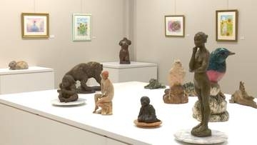 備前焼作家・木村玉舟さんと水彩画家・守本智美さんのコラボ展／備前市美術館で６月２１日まで【岡山】