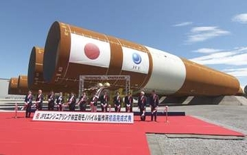 洋上風力発電の基礎「モノパイル」初出荷へ／ＪＦＥエンジニアリング笠岡製作所で式典