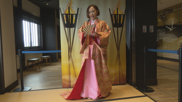 台湾人インフルエンサーが着付け体験／岡山の魅力アピール