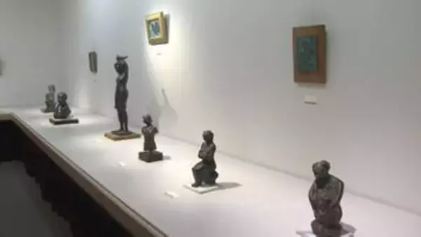 ”乾漆”やブロンズ、油絵…多彩／岡山高島屋で彫刻家・上田久利さんの個展／５月１１日まで【岡山】