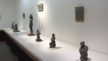 ”乾漆”やブロンズ、油絵…多彩／岡山高島屋で彫刻家・上田久利さんの個展／５月１１日まで【岡山】