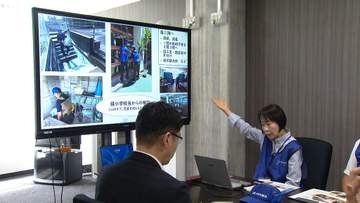 熊本地震の被災地、八代市内の学校の状況を説明／災害時学校支援チームおかやま