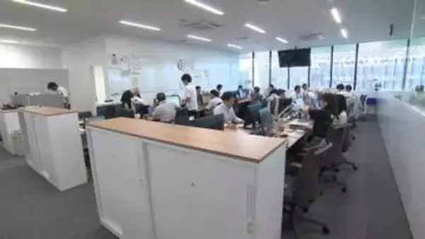 一部部署で業務スタート、テラスの開放も／岡山市役所の新庁舎