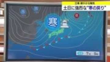 3月並みの暖かさから一転…週末は“強烈な寒の戻り”に警戒　警報級の大雪の恐れ　低温や雪崩に注意