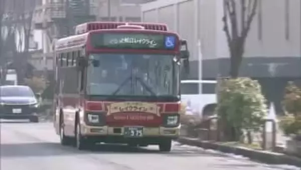 “朝ドラ”効果で利用好調！観光周遊バス「ぐるっと松江レイクライン」新型車両の運行スタート（島根）