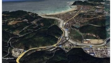 国道9号線で正面衝突事故　3人が救急搬送　現場付近が約1時間半全面通行止め（島根・浜田市）