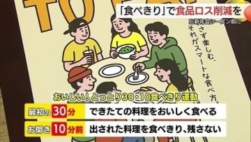 「もったいない」忘新年会は料理をしっかり食べきって！食品ロス防止へ鳥取県が呼びかけ