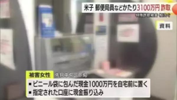 「郵便物に違法薬物が…」郵便局員や検察官名乗る男らから脅され70代女性が3100万円詐欺被害（鳥取）