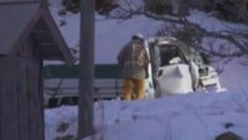 【速報】県道で軽トラックと大型トレーラー衝突　軽トラ運転の高齢男性が意識不明の重体（鳥取・日南町）