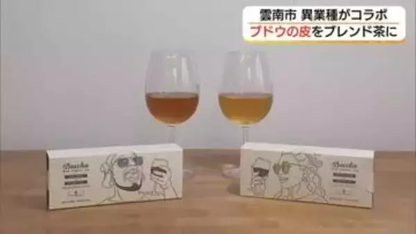 ワイン造りで出た「ブドウ」の搾りかすをブレンド茶に　ワイナリーと老舗茶舗がコラボ（島根・雲南市）