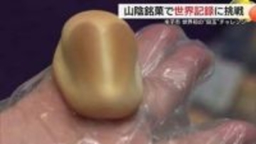 寿製菓「因幡の白うさぎ」でユニークなギネス世界記録達成！参加349人がバトン（鳥取）