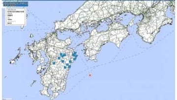 四国沖でM4.9の地震　宮崎、大分、熊本で最大震度２　広島や島根でも震度1観測　広い範囲で揺れ