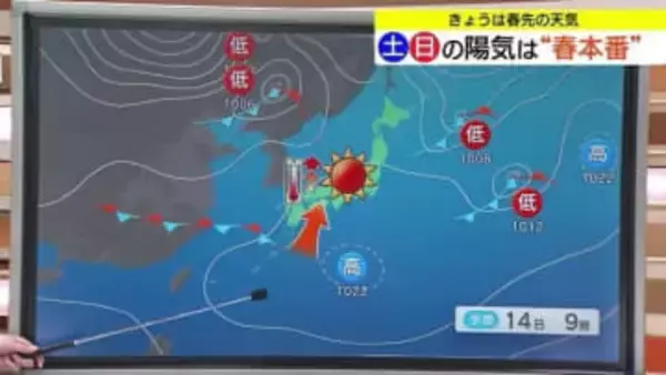週末は4月並みのポカポカ陽気　週明けは寒さ戻る　季節の変わり目「三寒四温」大きな寒暖差に注意