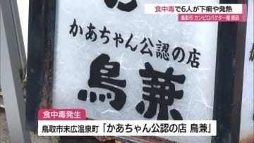 「カンピロバクター菌による食中毒」焼き鳥店で食事した6人が下痢や発熱などの症状訴える(鳥取市)