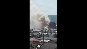 【速報】出雲市で火災　消火活動つづく
