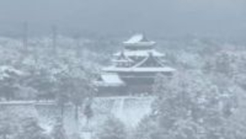 【新春寒波】山陰地方の平地でも積雪　松江市で今季最深１５センチ　３日昼前まで大雪に注意を